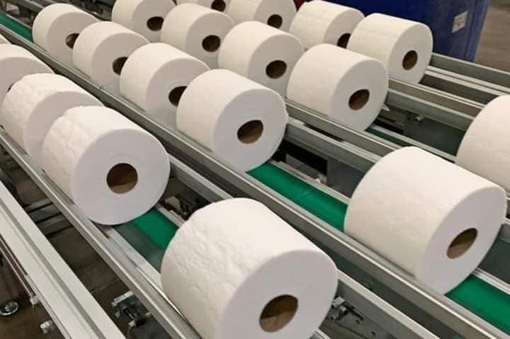 Our toilet paper production line
